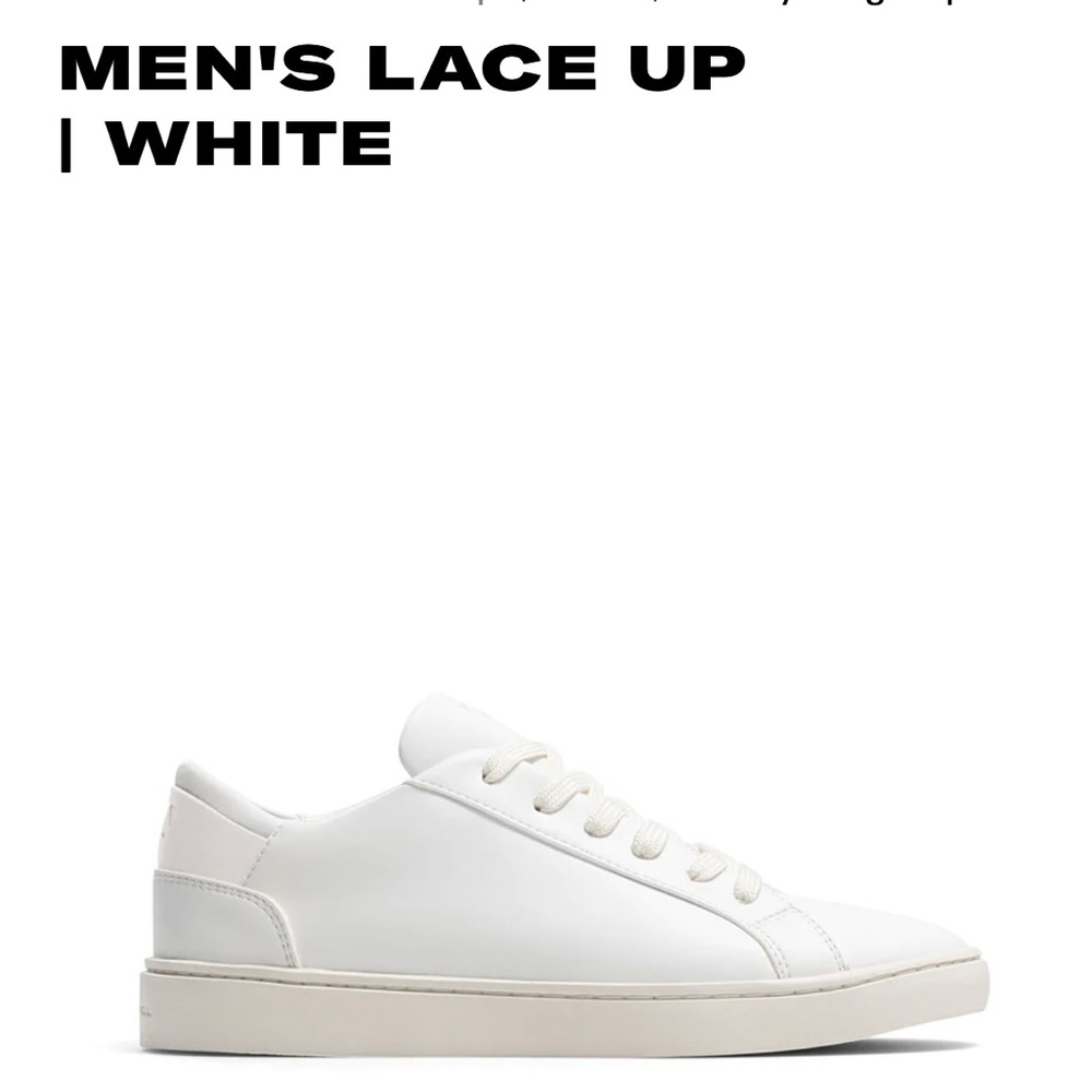 Never been worn Thousand Fell mens size 10 white lace-up